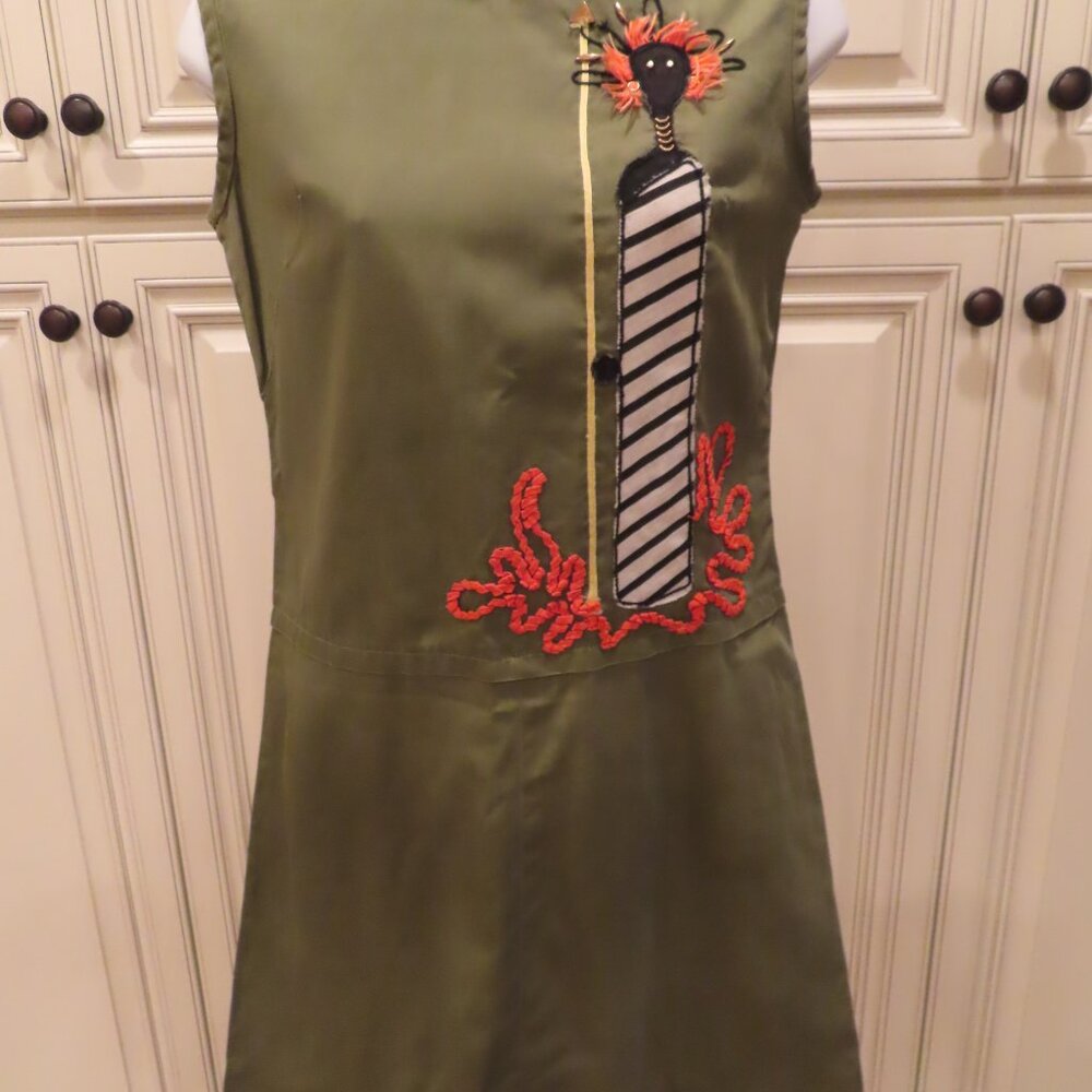 VINTAGE 60'S Mod SUMMER SHIFT DRESS Debbie Ross Afro Doll